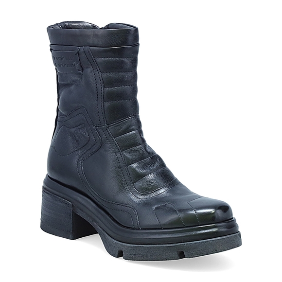 NIB A.S.98 Ethel Leather Ankle Boots, Black, EU Size 40 - Picture 2 of 8